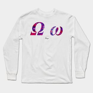 Omega Greek Alphabet Long Sleeve T-Shirt